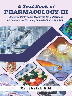 cover image of A Text Book of Pharmacology, III